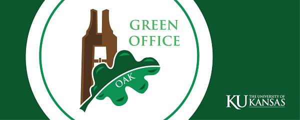 Green Office Logo (KU Campanile with oak leaf in front and "Green Office")
